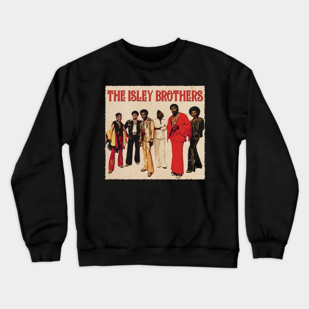 Retro Rhythm Harmony The Isley Nostalgic Music Fashion Crewneck Sweatshirt by goddessesRED